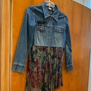 Denim Floral CUSTOM jacket